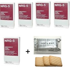 Cibo di emergenza 45 barrette 5 x NRG-5 razione di emergenza cibo di emergenza sopravvivenza EPA + biscotti 