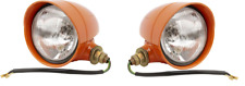 COPPIA FANALI ANTERIORI SX+DX ARANCIO TRATTORE FIAT SERIE 540-640-605c ecc