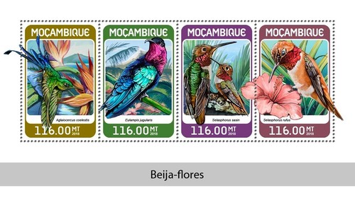 Francobolli colibrì colibri - colibrì,
