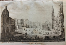 1850 INCISIONE CATANEO NAPOLI