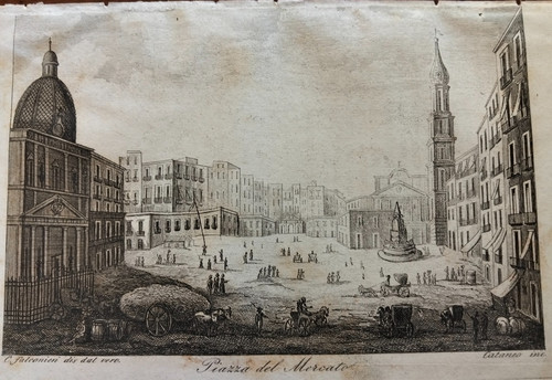 1850 incisione cataneo napoli - 1850,