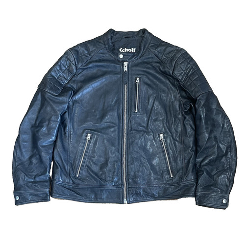 Giacca biker pelle nera - , schott