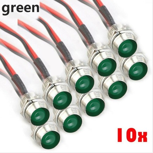 10pcs impermeabile verde - verde, 8mm