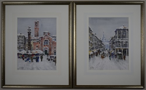 Milano scene invernali - scene, invernali.