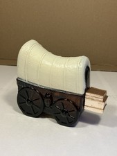 Vintage Avon Covered Wagon Wild Country After Shave Glass Bottle Full