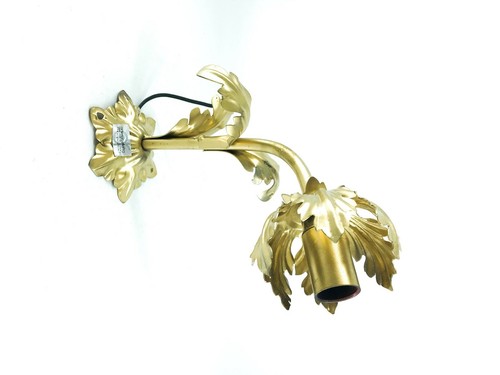 Applique ferro con foglie - in,