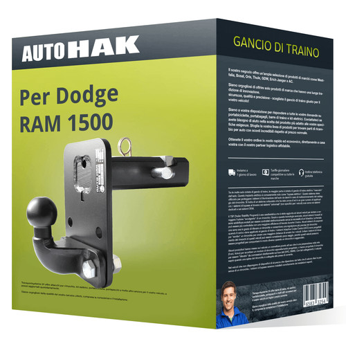 Gancio traino adatto per dodge - traino,