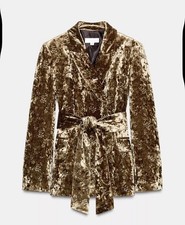 Blazer Zara in velluto filo