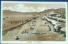 LAVAGNA -GENOVA - antica cartolina  1943 - SPIAGGIA ANIMATA