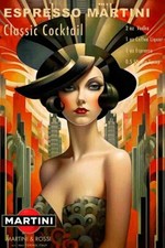 Poster Manifesto Locandina Pubblicità Vermouth Aperitivo Martini Stampa 40x60 Cm