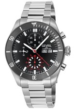 Orologio Gevril Uomo 48624B Yorkville Chrono Swiss Automatico ETA 7750 Subacqueo Acciaio
