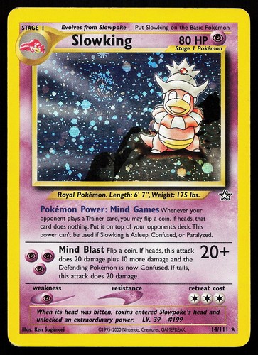 Carta pokemon slowking 111 - carta,