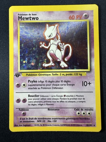 Mewtwo 102 pokemon francese - 10/102,
