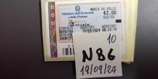 N86 MARCA DA BOLLO DA 2 EURO