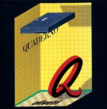 OLIVETTI QUADERNO poster manifesto Computer informatic Laptop Milton Glaser F47