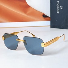 Occhiali da sole Hublot H317 classici senza montatura - elegante montatura oro 62□14 147