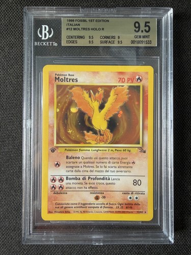 Moltres bgs 5 holo - 12/62, 9,5