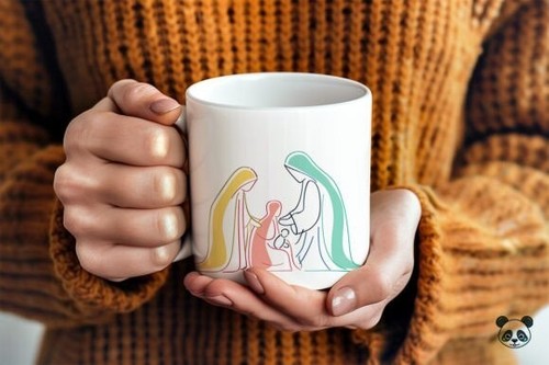 Tazza caffè presepe - da,