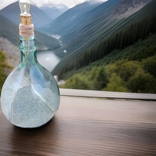 Lampada damigiana antica per