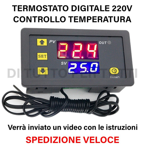 Termostato digitale 220v - termostato,