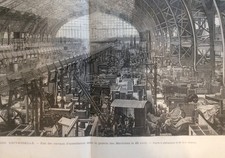 L'Illustration Paris Expo 1889 Francia Stampa artistica incisione su legno an...