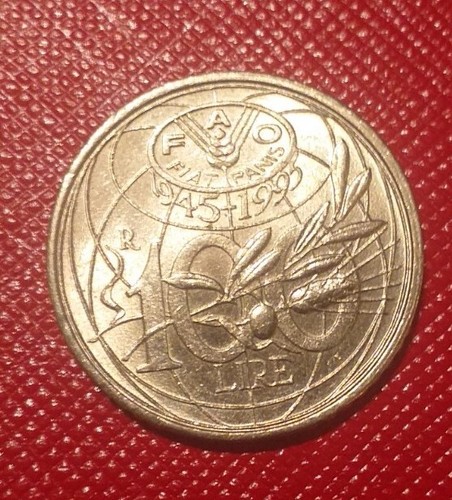 Moneta 100 lire italia fao - moneta,