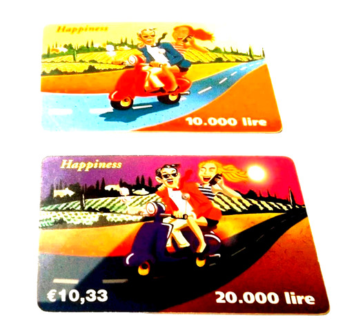 Happiness phonecard 2 schede - happiness,