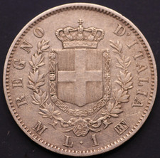 Italia Lira 1863 Vittorio