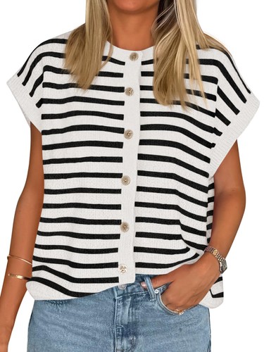 Cardigan donna righe manica - donna, a