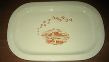 VASSOIO Piatto Rettangolare MULINO BIANCO in porcellana - Anni 80 da collezione