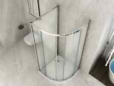 Box Doccia 3 Lati in Cristallo 6 mm Opaco 1 Lato Fisso ed 1 Lato Box Semicircola