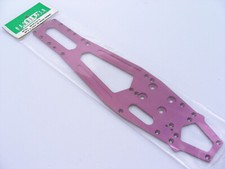 Telaio leggero vintage personalizzato CNC Mugen MTX2 7075-T6 3mm viola racing NUOVO!