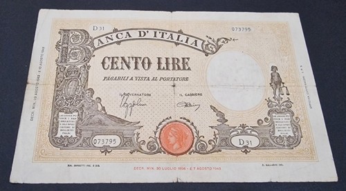 Cento 100 lire barbetti - cento, grande