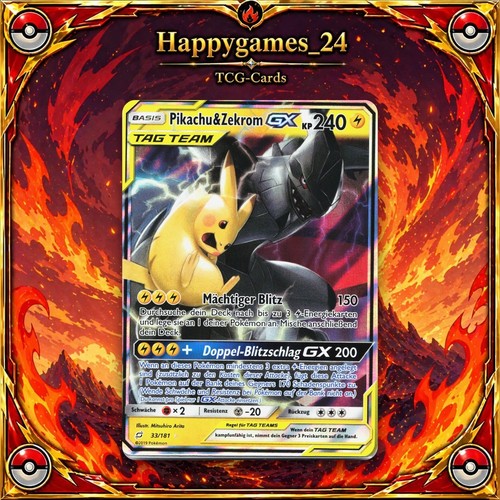 Pikachu zekrom carta - &,