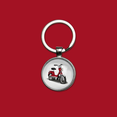 Porte clés mobylette peugeot - porte-clés,