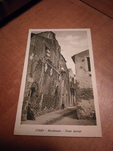 Cartolina randazzo casa lanza - cartolina,