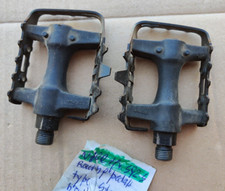 PEDALI VINTAGE MODELLO RACING PLASTICA DURA E ACCIAIO PEDALI BICI VINTAGE