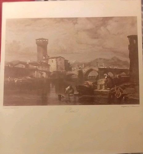 Stampa vintage pisa graficas - pisa,