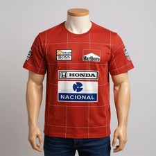 T-shirt Marlboro Mclaren Honda x Ayrton Senna Nacional 2XL New