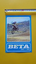 Beta 250-350 GS enduro 250-360 CR cross 1976 depliant originale brochure