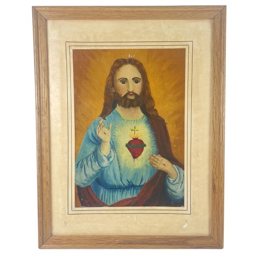 Quadro olio sacro cuore - quadro,