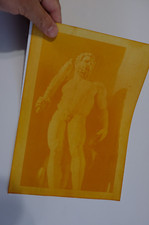 ANTOTIPIA grande formato (+ matrice positiva) - statua di Ercole (MO)