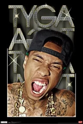 Poster tyga yell 22x34 - tyga, ~