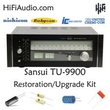 Sansui TU-9900 sintonizzatore ricostruzione restauro recap service kit riparazione condensatore