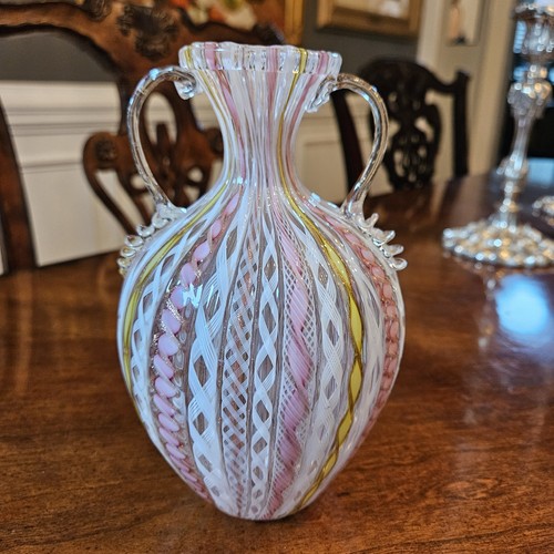 Vaso zanfirico latticino primi - vaso,