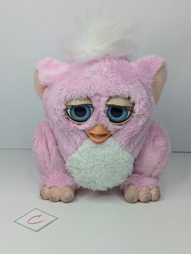 Vintage furby baby pink - pink, white