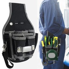 Borsa Porta Attrezzi da Cintura Nylon Marsupio Elettricista Cacciaviti Utensili
