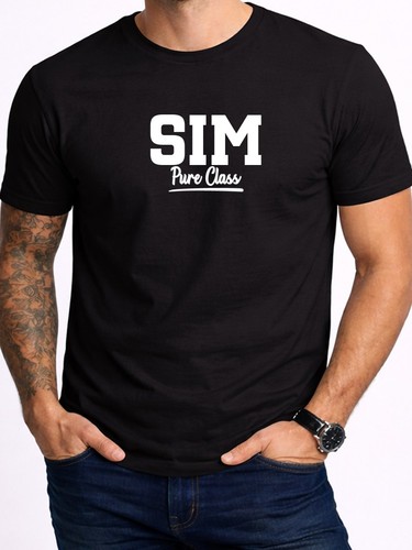 Maglietta sim cognome - sim, pura