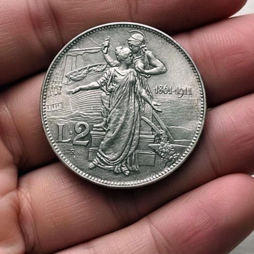 Regno italia lire 1911 - d'italia,
