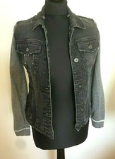 Giacca Jeans nera con maniche